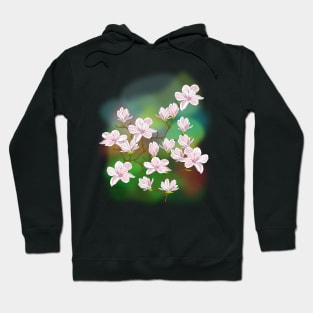 Magnolia with background Hoodie